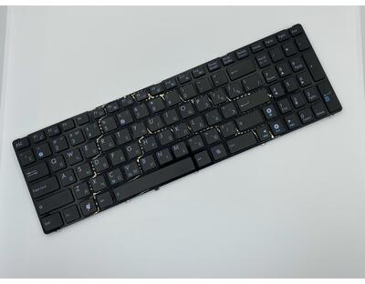 Клавиатура для ноутбука Asus K52 K53 G73 A52 G60 Black, (Black Frame) RU - фото 2