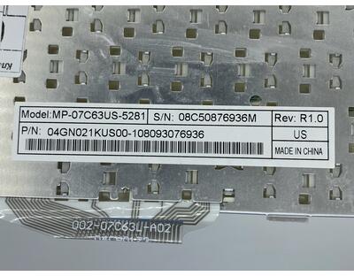 Клавиатура для ноутбука Asus EEE PC 2G (700), 4G (701), 900, 901 White, RU - фото 3