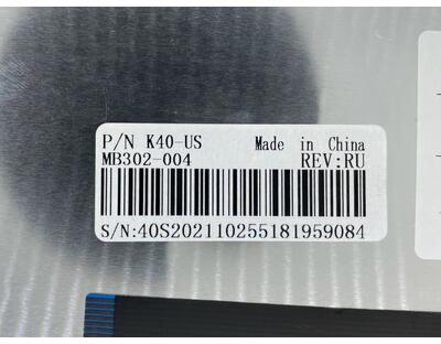 Клавиатура для ноутбука Asus (K40, K40AB, K40AC, K40AD, K40AF, K40AC) Black, RU - фото 3