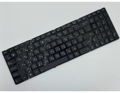 Клавіатура для ноутбука Asus (K50, K60, K70) Black, (Black Frame) RU - фото 2