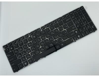 Клавиатура для ноутбука Asus (K50, K60, K70) с подсветкой (Light), Black, (Black Frame) RU - фото 2