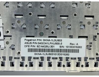 Клавиатура для ноутбука Asus EEE PC (1005HA, 1008HA) Black, (Black Frame) RU - фото 3