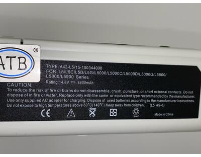 Акумуляторна батарея для ноутбука Asus A42-L5 14.8V White 4400mAh OEM - фото 3