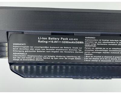 Аккумуляторная батарея для ноутбука Asus A32-K53 A43BR 10.8V Black 5200mAh OEM - фото 3