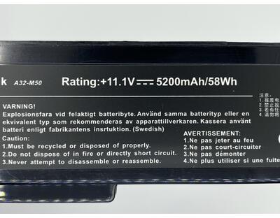 Акумуляторна батарея для ноутбука Asus A32-M50 11.1V Black 5200mAh OEM - фото 3