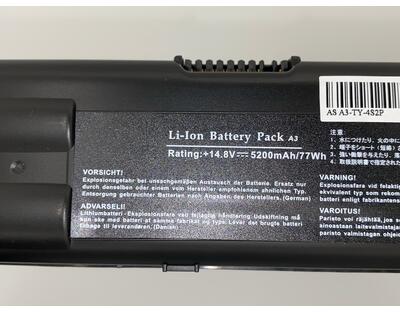 Аккумуляторная батарея для ноутбука Asus A42-A3 14.8V Black 5200mAh OEM - фото 3