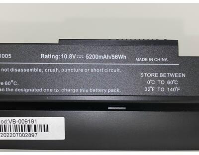 Аккумуляторная батарея для ноутбука Asus AL31-1005 EEE PC 1005HA 10.8V Black 5200mAh OEM - фото 3