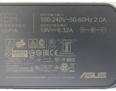 Оригинальный блок питания для ноутбука Asus 120W 19V 6.32A 5.5x2.5mm PA-1121-28 Orig - фото 3