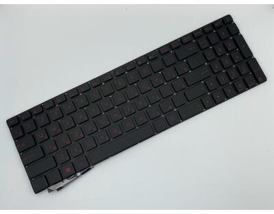 Клавиатура для ноутбука Asus (G771, N551) с подсветкой (Light), Black, (No Frame) RU - фото 2