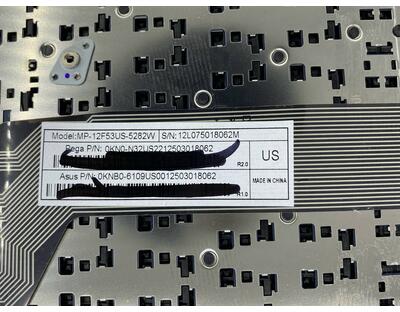 Клавиатура для ноутбука Asus (X502) Black, (Black TopCase) RU - фото 3