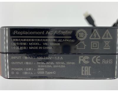 Блок живлення для ноутбука Asus 65W 20V 3.25A Type-C OEM - фото 2