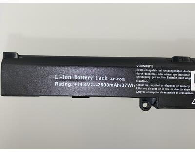Акумуляторна батарея для ноутбука Asus A41-X550E 14.4V Black 2600mAh OEM - фото 3