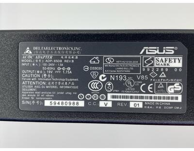 Блок живлення для ноутбука Asus 33W 19V 1.75A 5.5x2.5mm AS331905525FK OEM - фото 3
