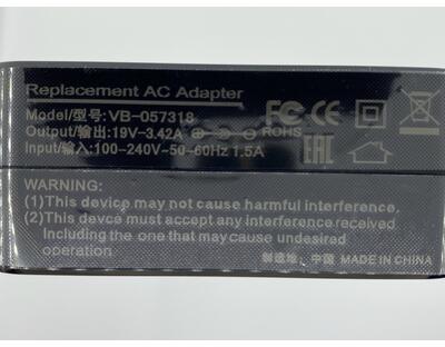 Блок живлення для ноутбука Asus 65W 19V 3.42A 4.0x1.35mm AS6519040135FK OEM - фото 2