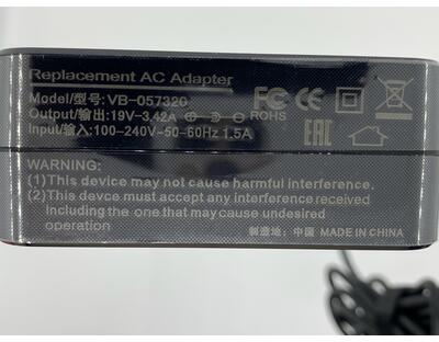 Блок питания для ноутбука Asus 65W 19V 3.42A 4.5x3.0mm AS651904530FK Wall OEM - фото 3