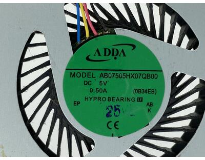 Вентилятор для ноутбука Asus 13N0-9ZP0J01 5V 0.50A 4-pin ADDA - фото 3
