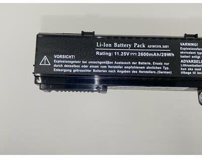 Аккумуляторная батарея для ноутбука Asus A31N1308 X551 11.25V Black 2600mAh OEM - фото 3
