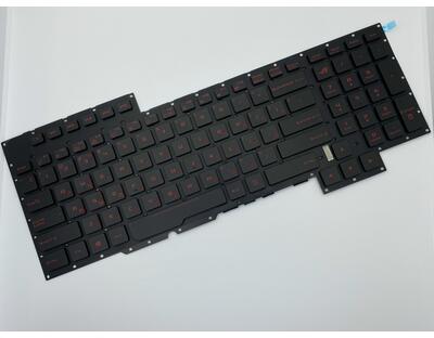 Клавиатура для ноутбука Asus (GX700) Black, (No Frame) RU - фото 2