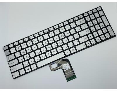 Клавиатура для ноутбука Asus (UX560UA) Silver с подсветкой, (No Frame) RU - фото 2