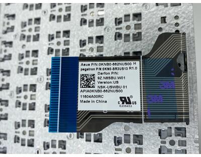 Клавиатура для ноутбука Asus (Q552) Black с подсветкой, (No Frame) RU - фото 3