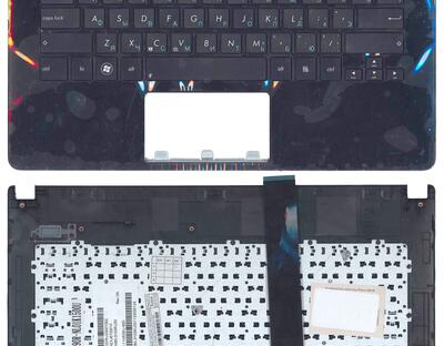 Клавиатура для ноутбука Asus (X301A) Black, с топ панелью (Black), RU