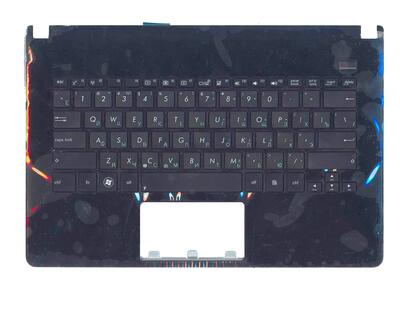 Клавиатура для ноутбука Asus (X301A) Black, с топ панелью (Black), RU - фото 2