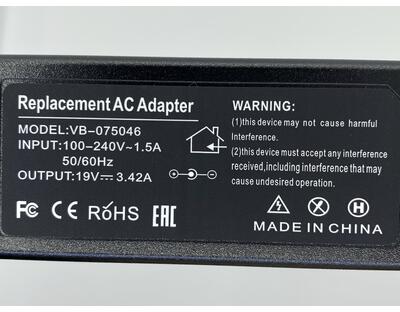 Блок живлення для ноутбука Asus 65W 19V 3.42A 5.5x2.5mm ADP-65JH BB OEM - фото 2