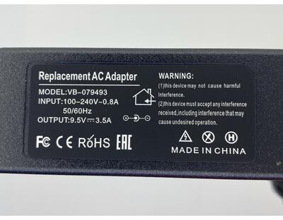 Блок живлення для ноутбука Asus 34W 9.5V 3.5A 4.8x1.7mm AS2315BH OEM - фото 3