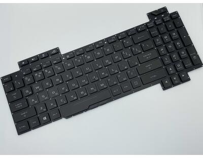Клавиатура для ноутбука Asus ROG Strix SCAR Edition GL503VS с подсветкой (White Light), Black, (No Frame) RU - фото 2