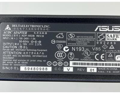 Блок питания для ноутбука Asus 45W 19V 2.37A 5.5x2.5mm AS451905525FK OEM - фото 3