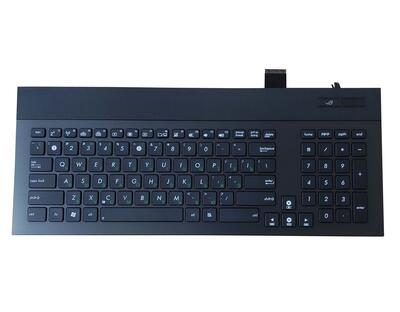 Клавиатура для ноутбука Asus (G74) с подсветкой (Light), Black, (Black Frame) RU (горизонтальный энтер) - фото 2