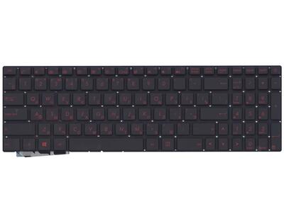 Клавиатура для ноутбука Asus (G771, N551) с подсветкой (Light), Black, (No Frame) RU - фото 6