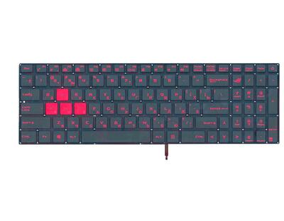 Клавиатура для ноутбука Asus ROG (GL702) с подсветкой (Light), Black, (No Frame) RU - фото 2