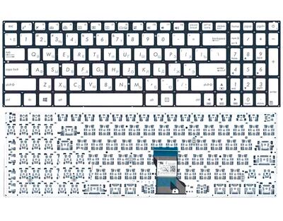 Клавиатура для ноутбука Asus (N541) Silver, (No Frame) RU