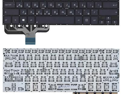 Клавиатура для ноутбука Asus ZenBook UX301 с подсветкой (Light), Black, (No Frame) RU