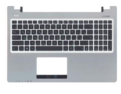 Клавиатура для ноутбука Asus (K56) Black, (Silver TopCase), RU - фото 2