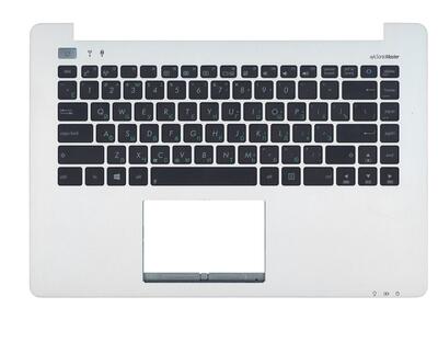 Клавиатура для ноутбука Asus VivoBook (S451LB) Black, с топ панелью (Silver), RU - фото 2
