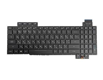 Клавиатура для ноутбука Asus ROG Strix GL503 с подсветкой (White Light), Black, (No Frame) RU - фото 5