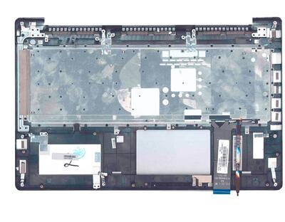 Клавиатура для ноутбука Asus (N550) с топ панелью, с подсветкой (Light), Silver, RU - фото 3