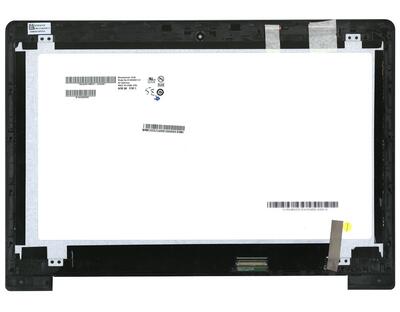 Матрица с тачскрином (модуль) для ноутбука Asus S400 черный. Сняты с ноутбуков