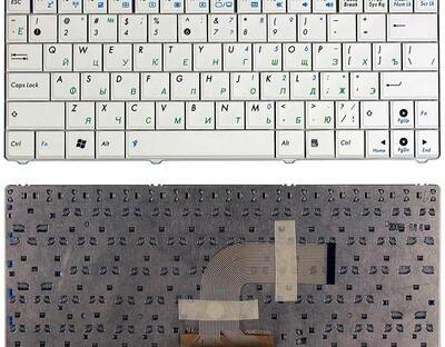 Клавиатура для ноутбука Asus EEE PC 1101 1101HA N10 N10E N10J White, RU