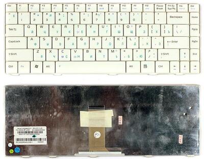 Клавиатура для ноутбука Asus (F80, F80S, F80CR, F80Q, F80L) White, RU