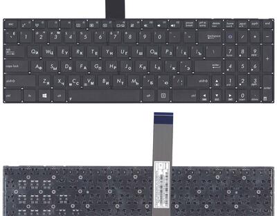 Клавиатура для ноутбука Asus (A56, A56C, A56CA, A56CB, A56CM, K56, K56C, K56CB, K56CM, K56CA, S56, S56C, S56A, S56CM ) Black, (No Frame), RU (горизонтальный энтер)
