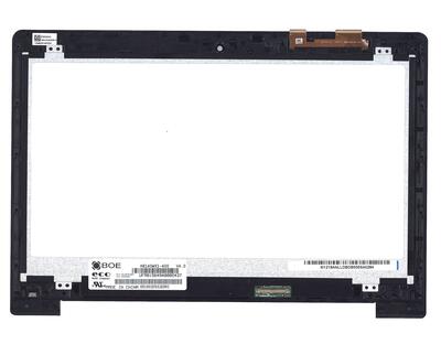 Матрица с тачскрином (модуль) для ноутбука Asus S400 HD черный. HB140WX1-400 V4.0, B140XW03 V.0, N140BGE -L42, TCF14F21 V1.1, LP140WH2(TL)(E2), TCP14F21 V1.0