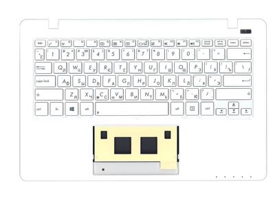 Клавиатура для ноутбука Asus (X200, F200CA, R200CA) White, с топ панелью (White), RU - фото 2