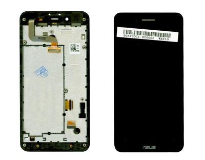 Матрица с тачскрином (модуль) для Asus PadFone mini 4.3 черный с рамкой