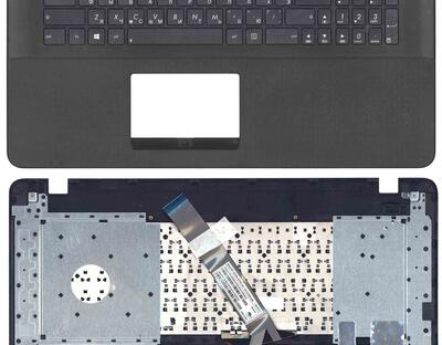Клавиатура для ноутбука Asus (X751) Black, (Silver TopCase), RU