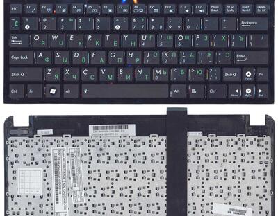 Клавиатура для ноутбука Asus Eee PC 1011, 1015, 1016, 1018, 1025, X101 Black, (Black Frame) RU