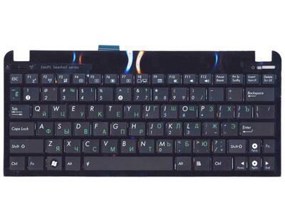 Клавиатура для ноутбука Asus Eee PC 1011, 1015, 1016, 1018, 1025, X101 Black, (Black Frame) RU - фото 2