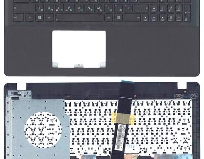 Клавиатура для ноутбука Asus (X550) Black, с топ панелью (Black), RU